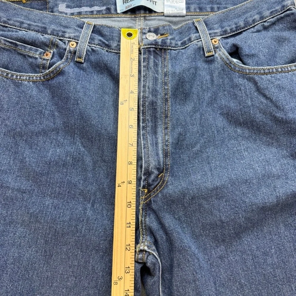 Vintage Levis 550 Jeans Relaxed Fit 38x29 (FIT 37x29) Blue Denim Tapered Leg